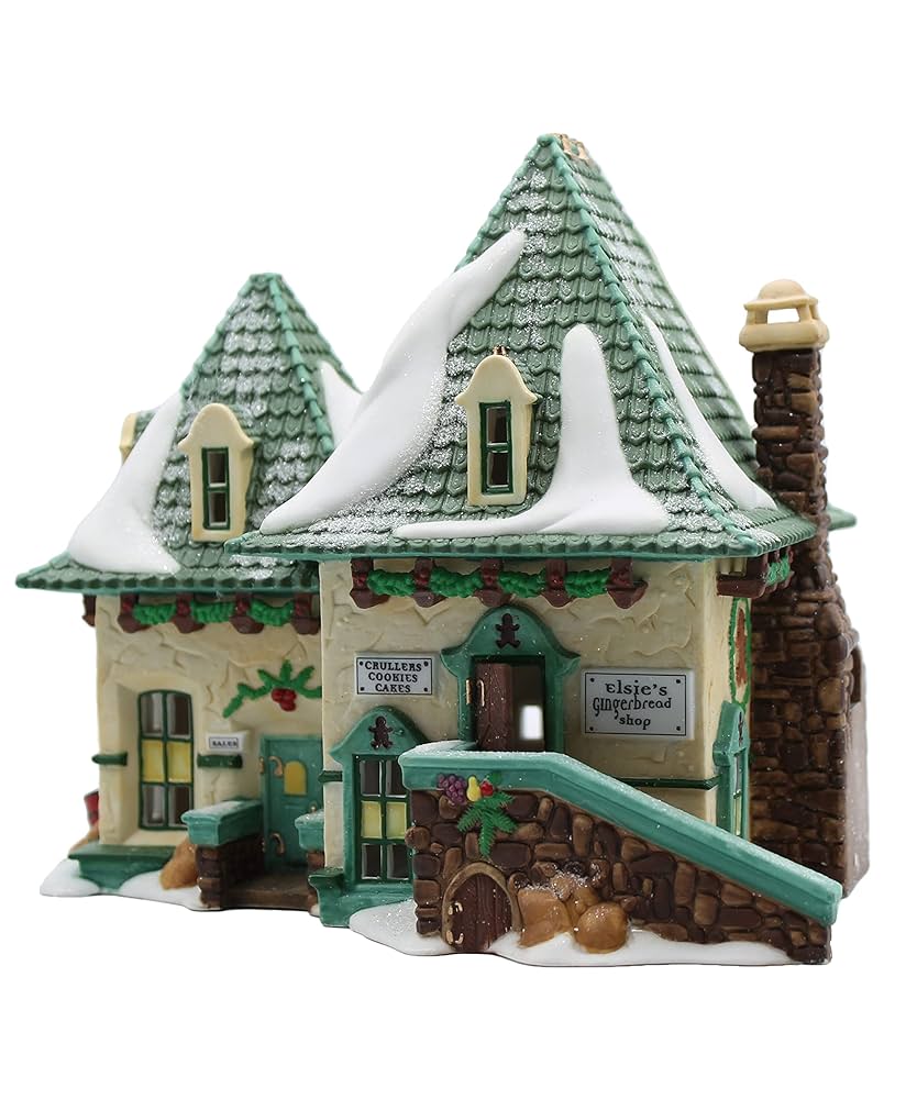 Dept56 ノースポールシリーズ サンタクロース夫妻の家 ライト ハウス 陶器 Amazon.com: Department 56 North Pole Village Norny's